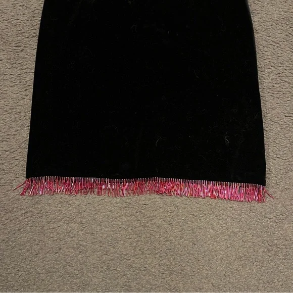 Y2K Betsey Johnson Velvet Beaded Midi Dress - Picture 7 of 7